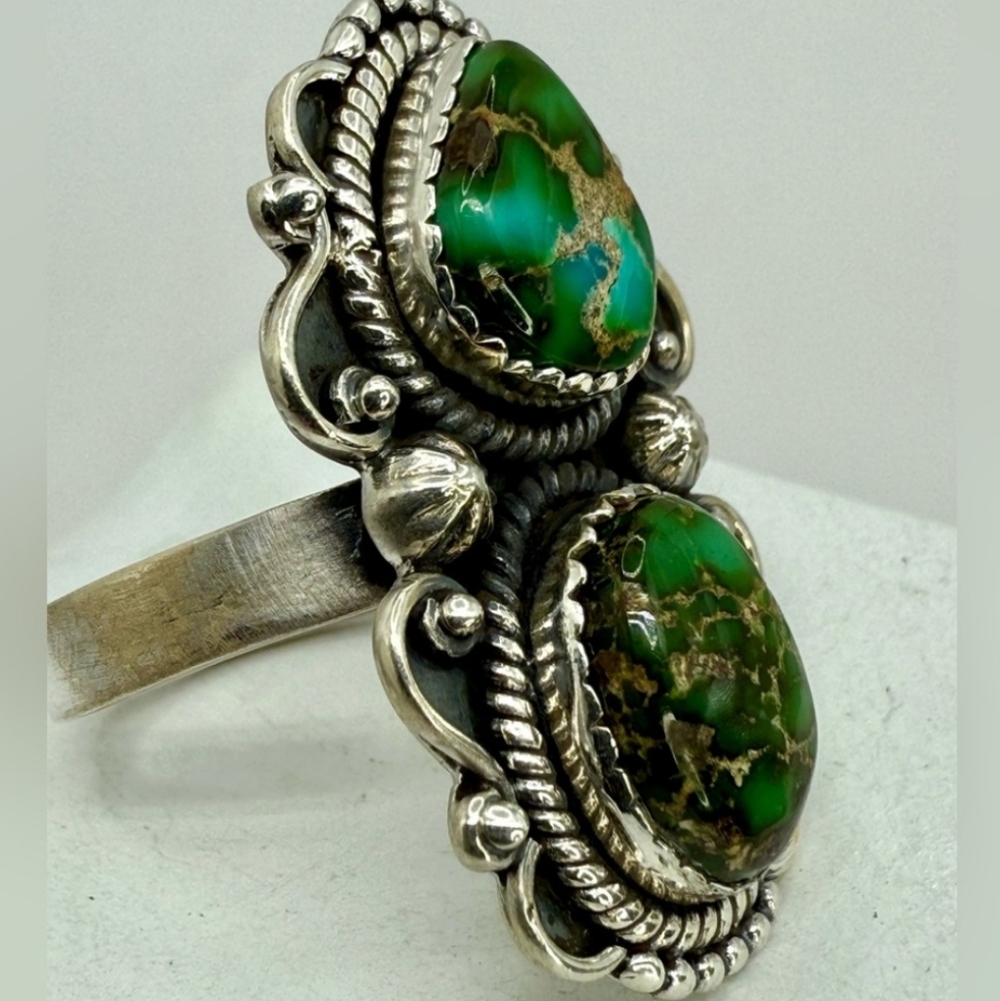 Sonora Gold Turquoise Double -RING - Picture 6 of 7